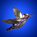 Shell brooches crafted in flying duck design
